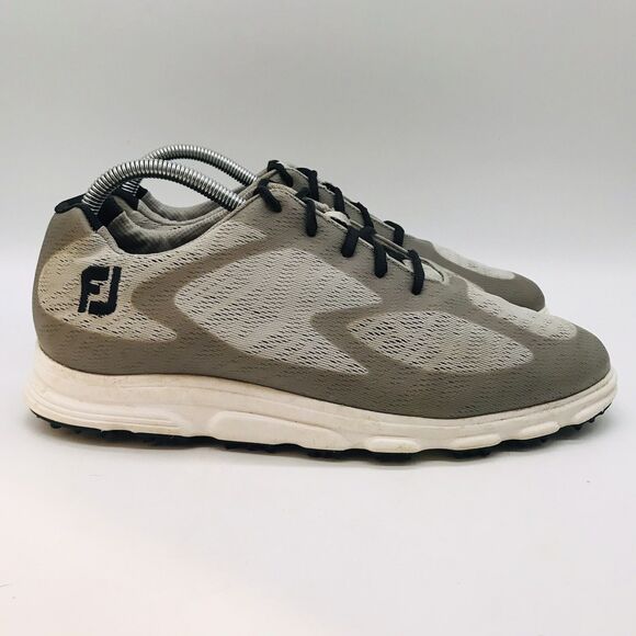 FootJoy Superlites XP Spikeless Golf Shoes Men's 9M Gray 58025 Lace Up Low Top - Picture 1 of 9